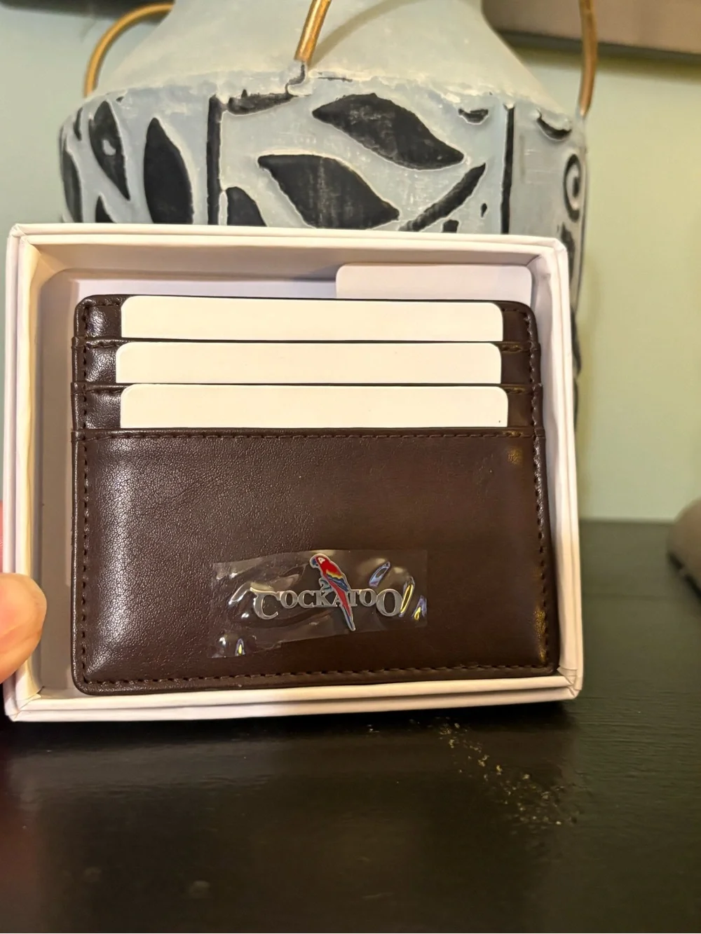 cockatoo brown leather